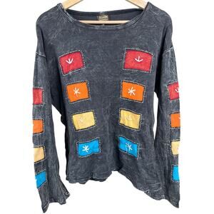Kyber Outerwear L XL Multi-color Patchworks Long sleeve Shirt